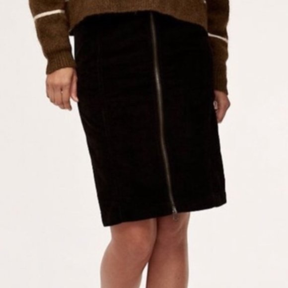 Aritzia Wilfred Free fine corduroy zipper pencil skirt - Picture 5 of 5
